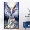 Eagle Wolf-Full Round Diamond Painting(70*40cm)