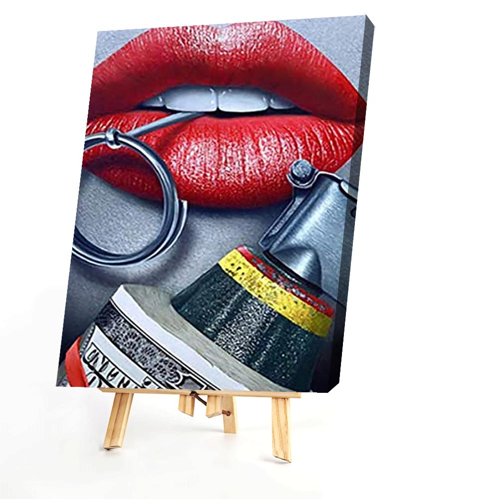 Lips - Painting By Numbers - 40*50CM gbfke