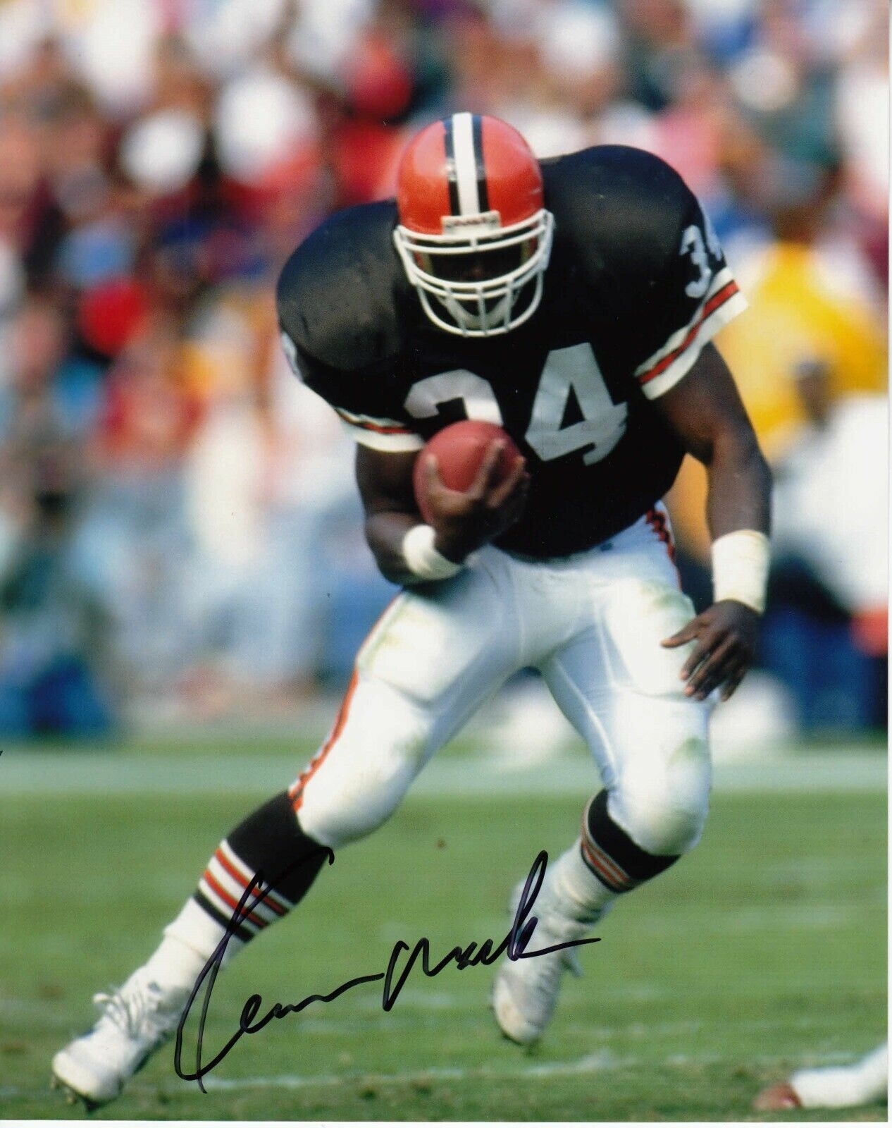 Kevin Mack Pose 6 8x10 Signed Photo Poster painting w/ COA Cleveland Browns