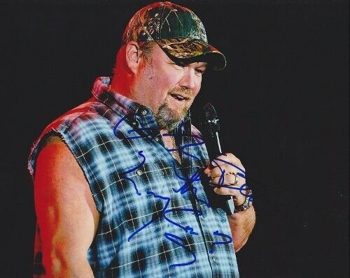 Larry the Cable Guy Signed comedian 8x10 inch Photo Poster painting with GIT R DONE Inscription