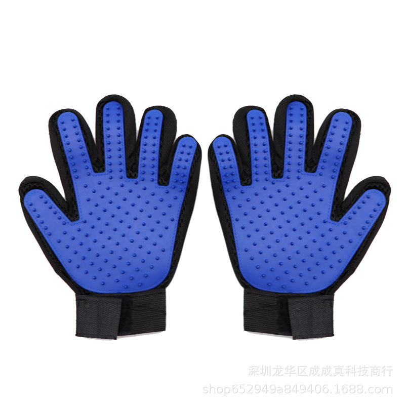 

Silicone Pet Bite Hair Removal Cat Massage Brush Gloves, 501 Original