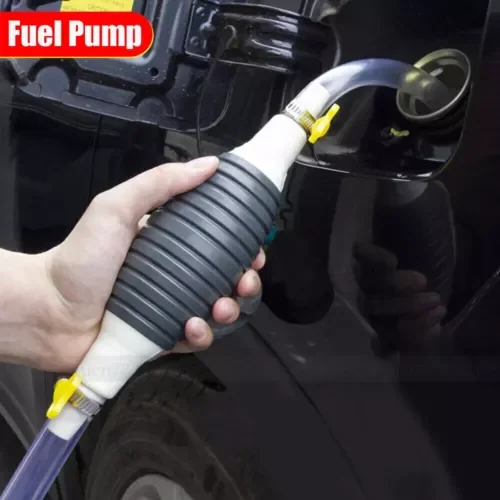 Dronehint Portable Manual Siphon Pump Fuel Gas Transfer Oil Liquid Hand Air Pump Car Parts (For: GMC) Parts