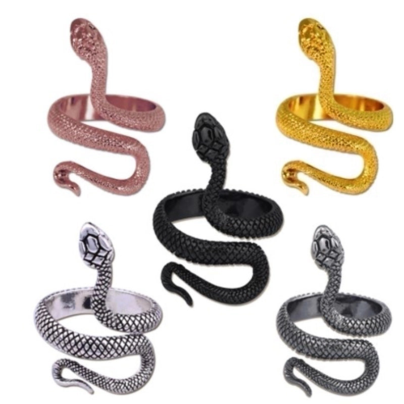 Fashion Snake Alloy Plating Women’s Open Ring