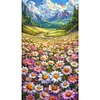 (40*70cm)Daisy Field - Full Round Drill Diamond Painting