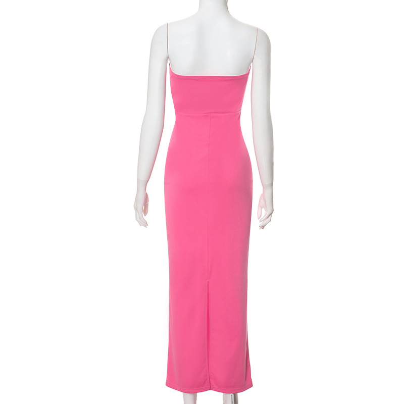 Ootddress Tee Bow Off-Shoulder Slim Long Dress For Women Patchwork Fashion Elegant Hollow Out Backless Clothes Female Party Dress