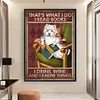 That'S What I Do I Read Books I Drink Wine And I Know Things-11CT Stamped Cross Stitch 40*60cm tapestrymarket