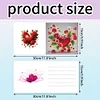 6Pcs Valentines Day Diamond Painting Greeting Card
