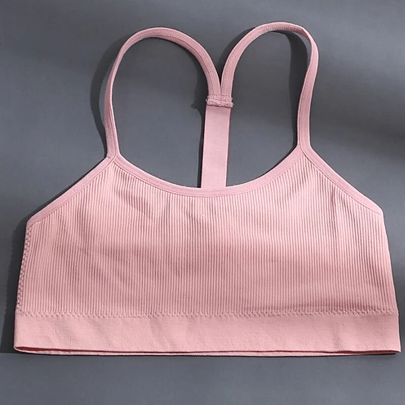 Backless Y Line Crop Top Women Brassiere Crystal Love Letter Sexy Tank Tops Female Tube Top Seamless Camisole Underwear for Girl