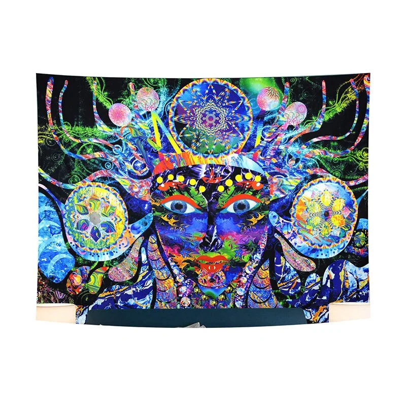 Mushroom Psychedelic Tapestry Poster Wall Hanging Room Decoration Bedroom Hippie Decor Nordic Art Wall Hanging Cloth