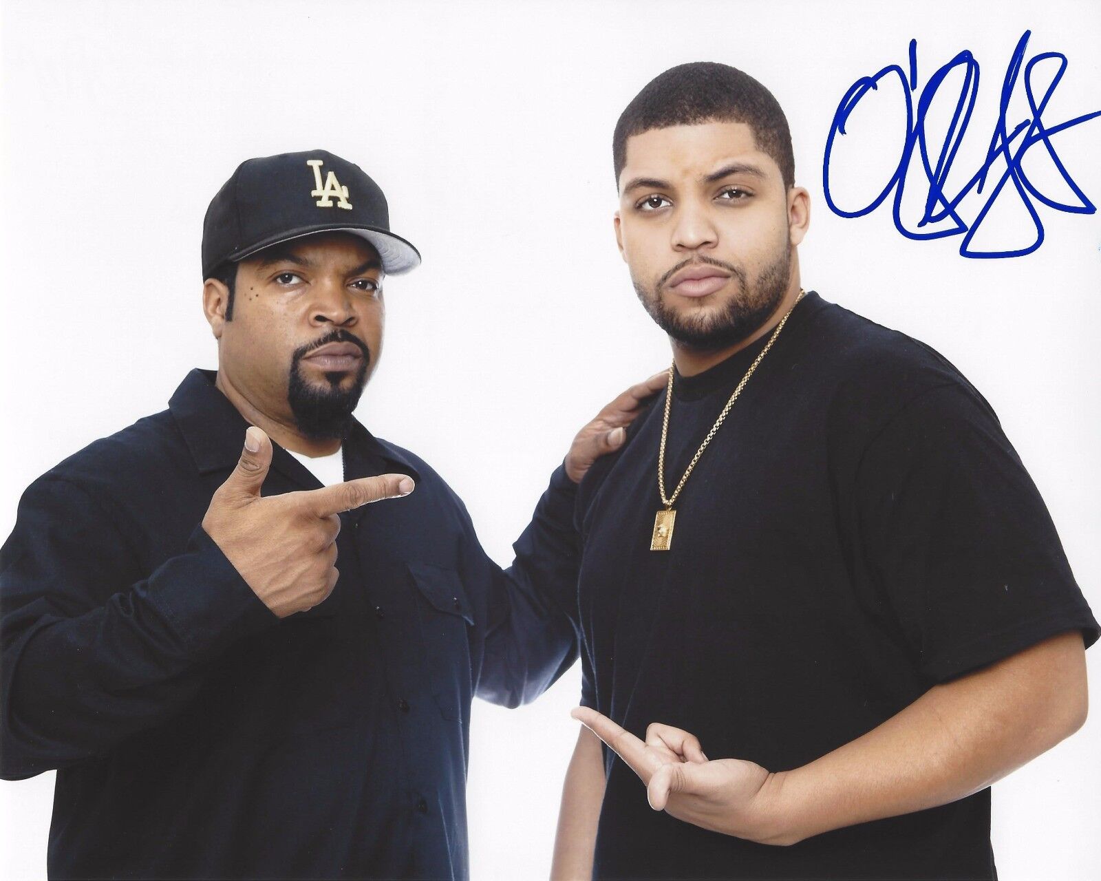 RAPPER ACTOR O'SHEA JACKSON JR SIGNED STRAIGHT OUTTA COMPTON 8X10 Photo Poster painting A W/COA