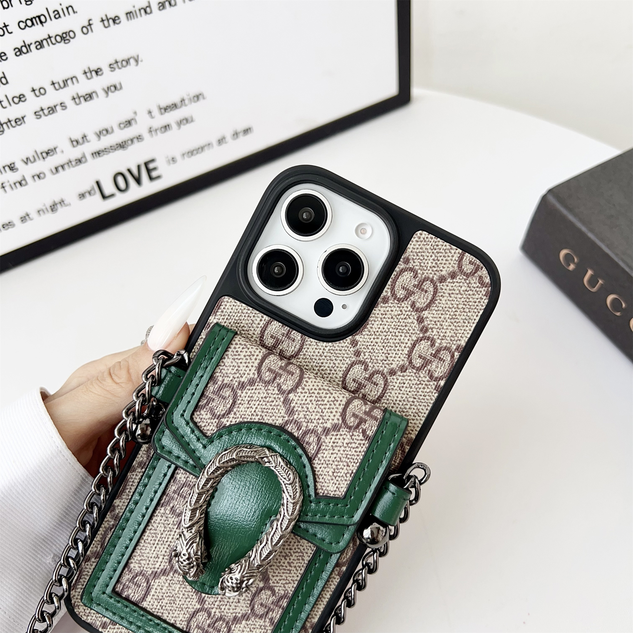 Gucci Dionysus GG Ophidia Leather Crossbody Bag Apple iPhone Case Samsung Galaxy Wallet Cover