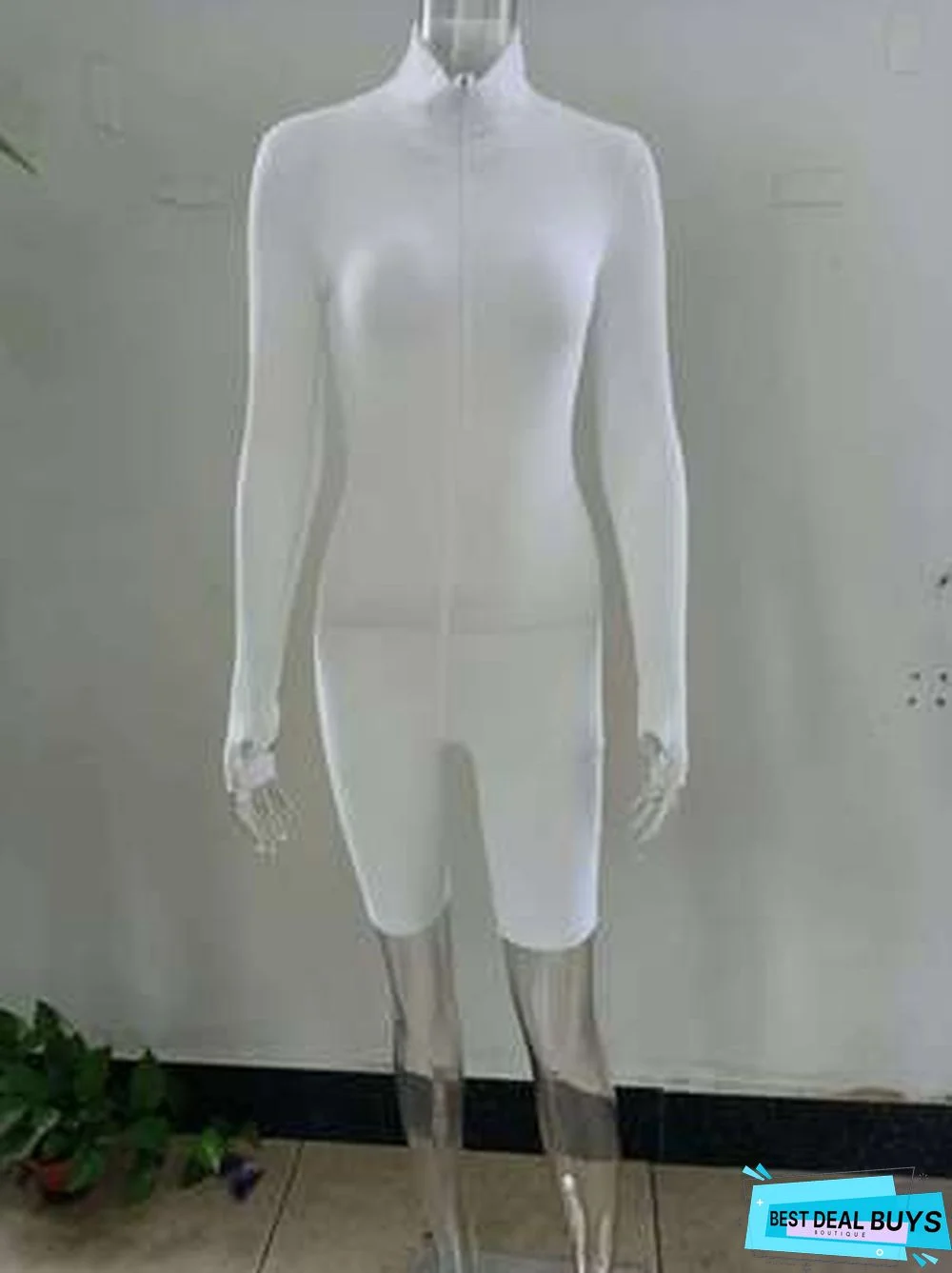 New High Neck Slim Fit Bodysuit Pants