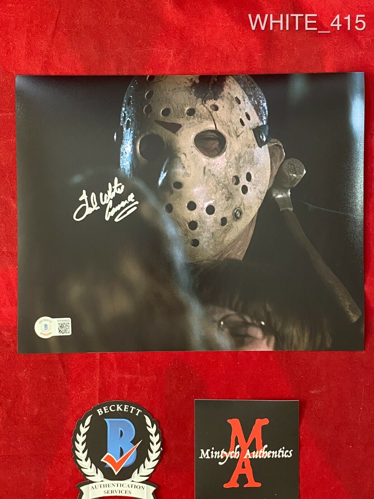 TED WHITE AUTOGRAPHED SIGNED 8x10 Photo Poster painting! JASON! FRIDAY THE 13TH! BECKETT COA!