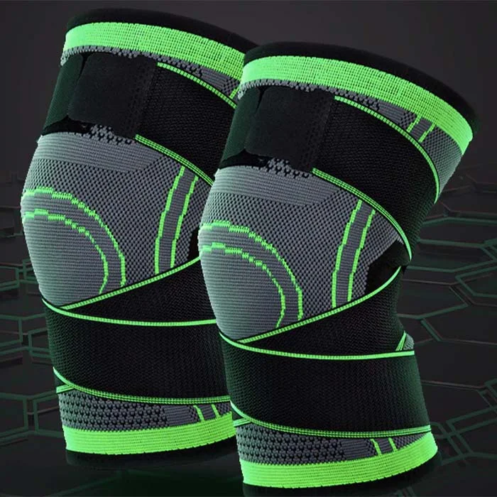 Knee Brace - Compression Sleeve With Patella Stabilizer Straps