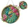 (US Only)Peacock 2D Flat DIY Diamond Painting Set Diamond Art Pendant Home Wall Decor