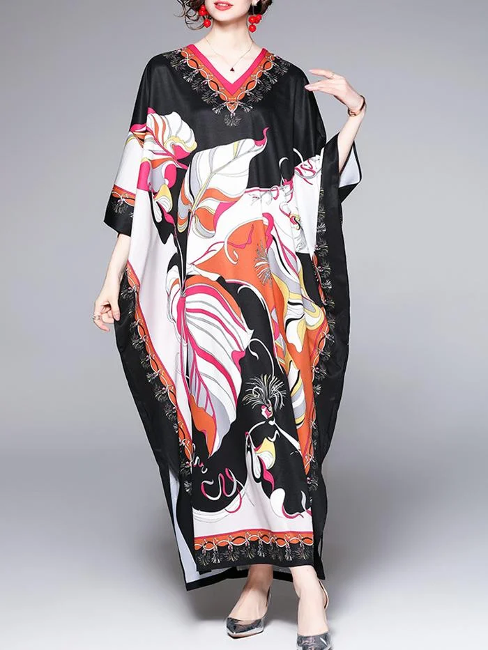 Fashion Print Irregular Dress