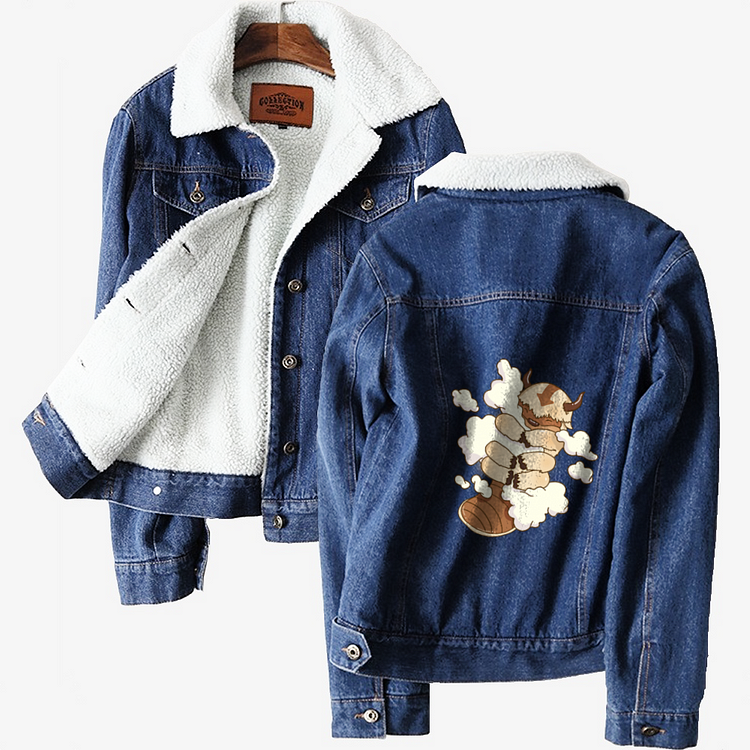 Appa Sleeps In The Clouds, Avatar: The Last Airbender Classic Lined Denim Jacket
