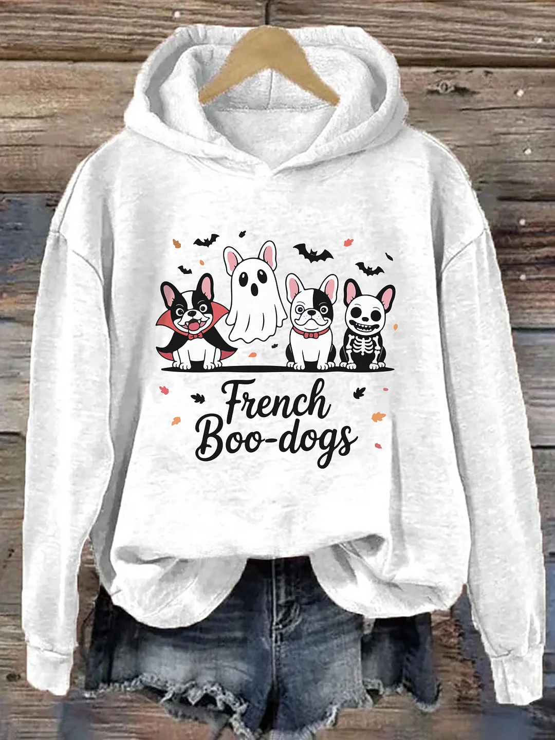Fall French Bulldog Halloween Hoodie