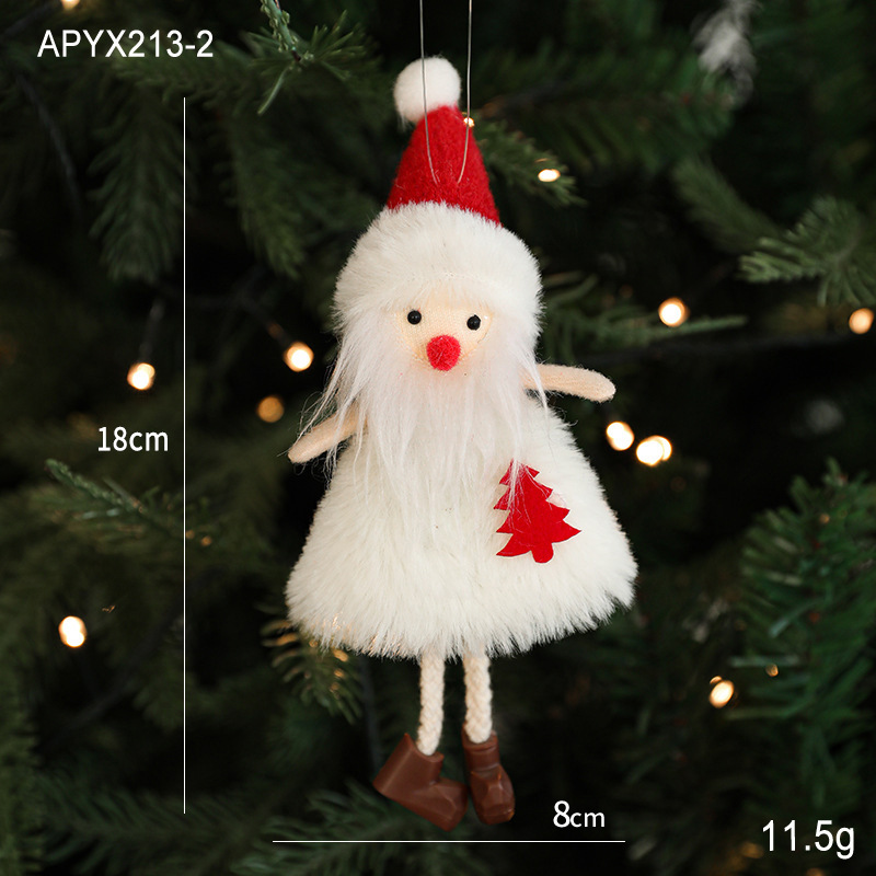 Plush Christmas ornaments, Christmas tree decorations, hanging ornaments-MERUMOTE