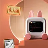 IPSTUBE Small TV Desktop Clock Electronic Pet Robot Smart Bluetooth Audio Ornaments