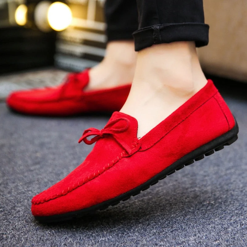 2022 Spring Summer NEW Men's Loafers Comfortable Flat Casual Shoes Men Breathable Slip-On Soft Leather Driving Shoes Moccasins