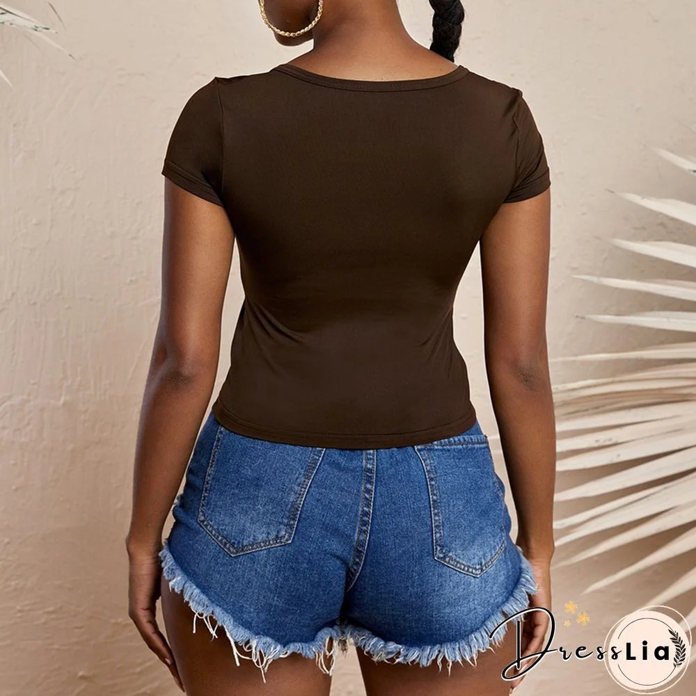 Harajuku Butterfly Print T-shirt Summer Short Sleeve Slim Crop Top Women SteetwearY2k Aesthetic Grunge Vintage Tees Clothes