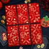 6PCS Chinese New Year Festive Red Packet Envelope