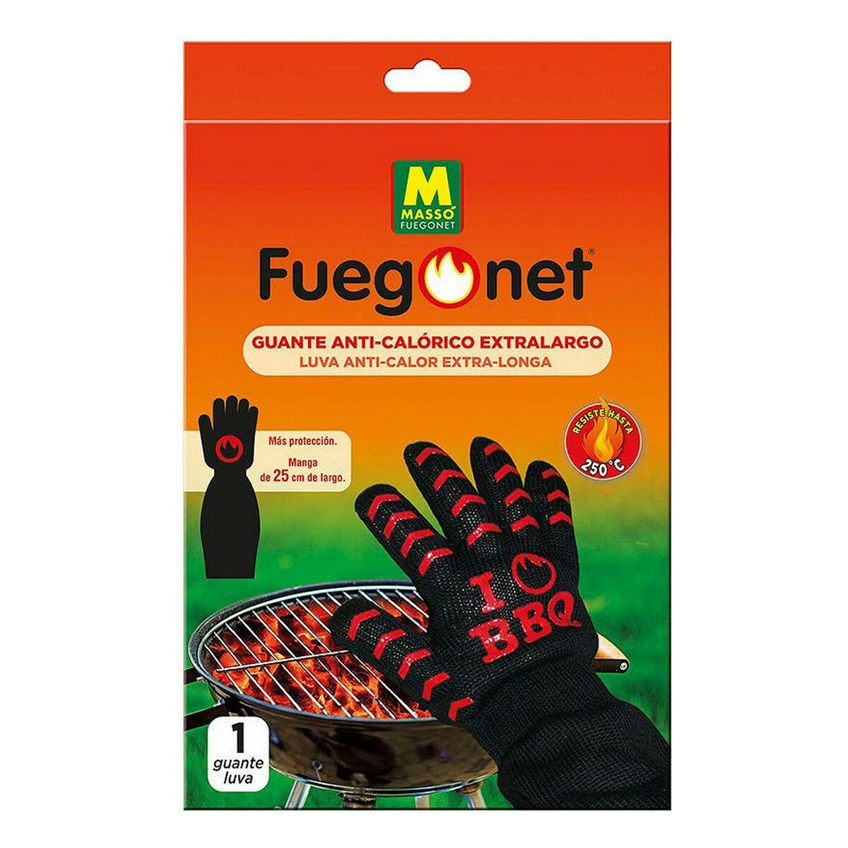 Barbecue glove Mass&oacute; Long Heat Protector