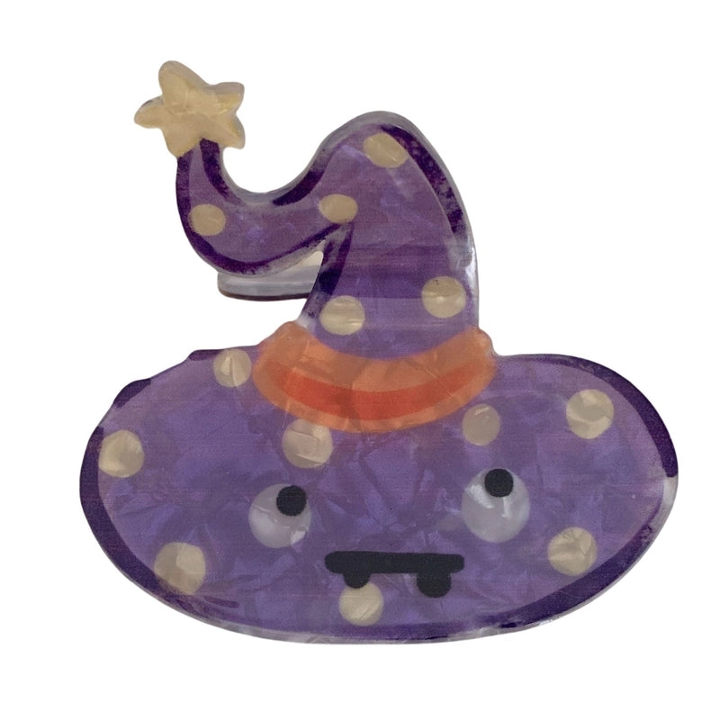 Women’s Funny Halloween Pattern Pumpkin Arylic Hair Claws