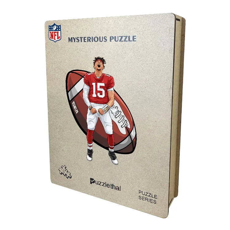 Patrick Mahomes-Wooden Puzzle Players