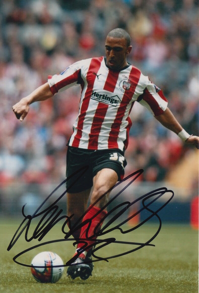 BRENTFORD HAND SIGNED LEON LEGGE 6X4 Photo Poster painting 1.