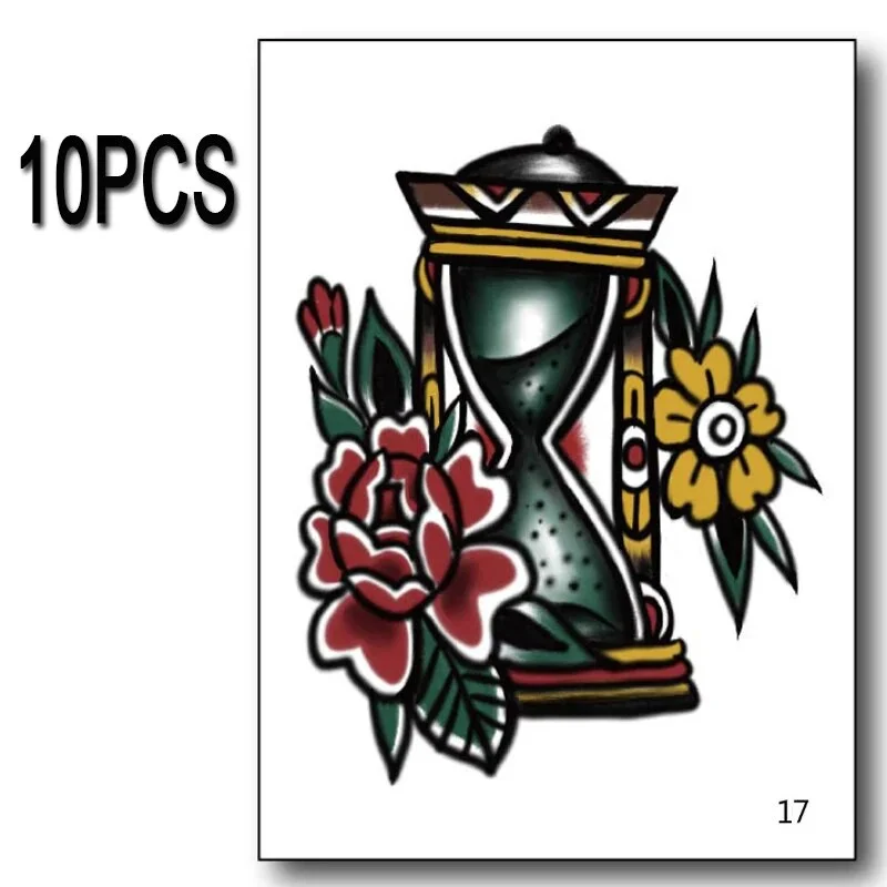 Sdrawing Waterproof Temporary Tattoo Sticker Hand flower tattoo Rose Fake flash Tattoo Arm Foot Back body art Girl Women Men