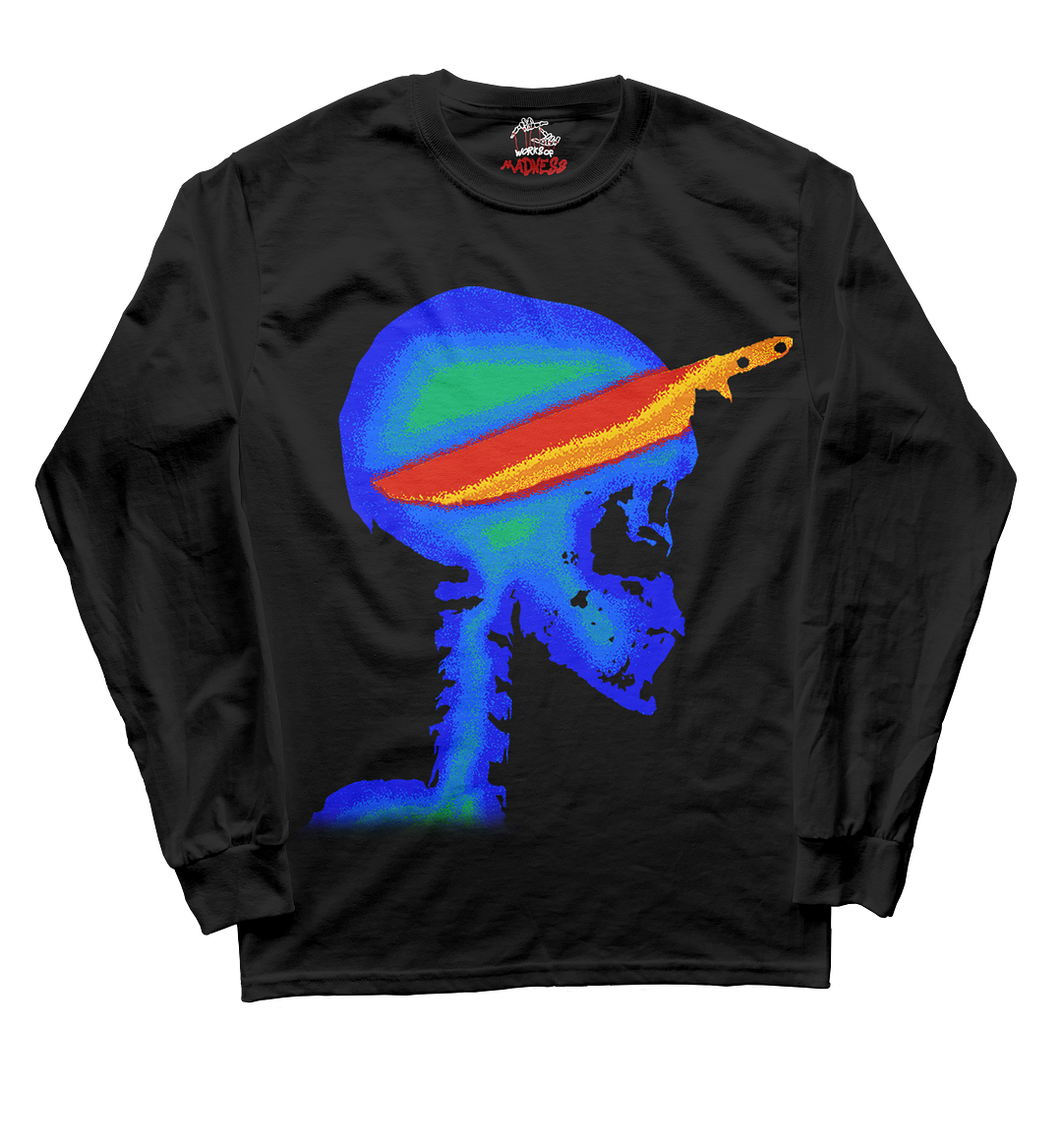 Infrared Skull Long Sleeve Tee