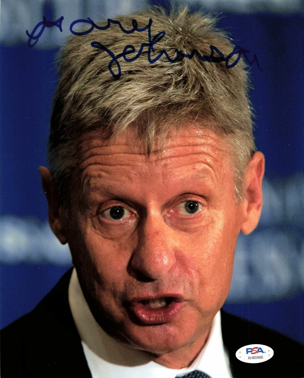 Gary Johnson signed 8x10 Photo Poster painting PSA/DNA Autographed Politician