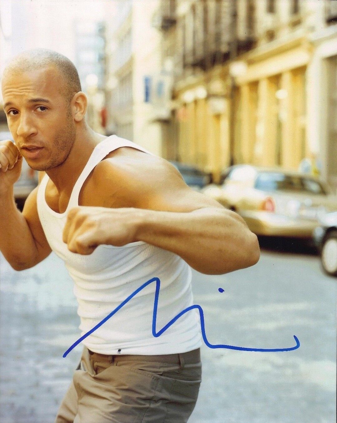 Vin Diesel Signed 10X8 Photo Poster painting The Fast and the Furious AFTAL COA (7263)