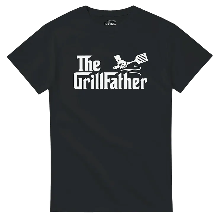 The GrillFather BBQ Shirt &ndash; Funny Grill Master Graphic Tee | Unisex T-Shirt, Sweatshirt & Hoodie