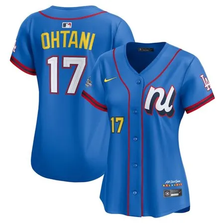 Women's National League #17 Shohei Ohtani  Blue 2025 All-Star Edition Limited Player Jersey