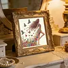 Floral Butterfly Walking Special Shaped 5D DIY Partial Drill Diamond Painting Kits 30x30cm Diamond Art Kit for Adults Home Decor