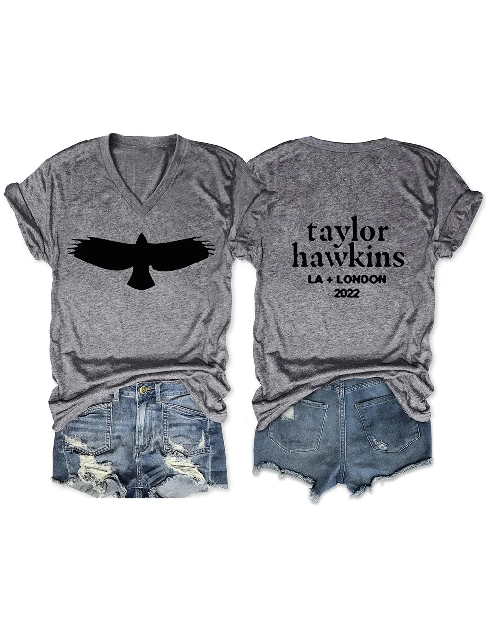 Taylor Hawkins Tribute Concert 2022 V Neck Tee