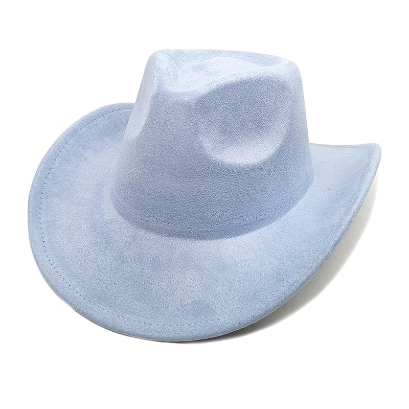 Women’s Classic Style Solid Color Flat Eaves Fedora Hat