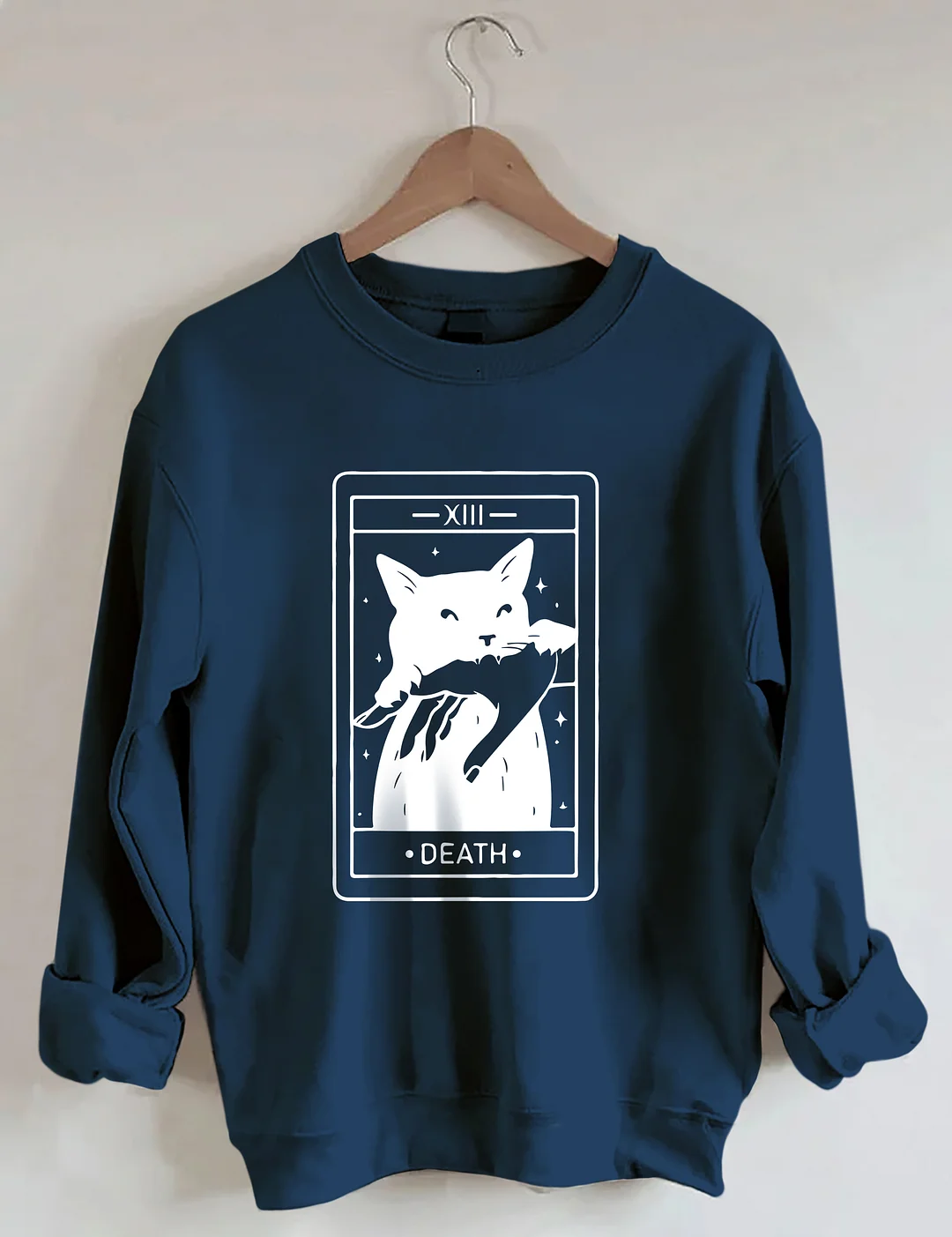 Tarot Card Black Cat Sweatshirt