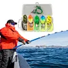 5Pcs Frog Soft Fishing Baits with Double Hooks for Saltwater Freshwater (3cm)