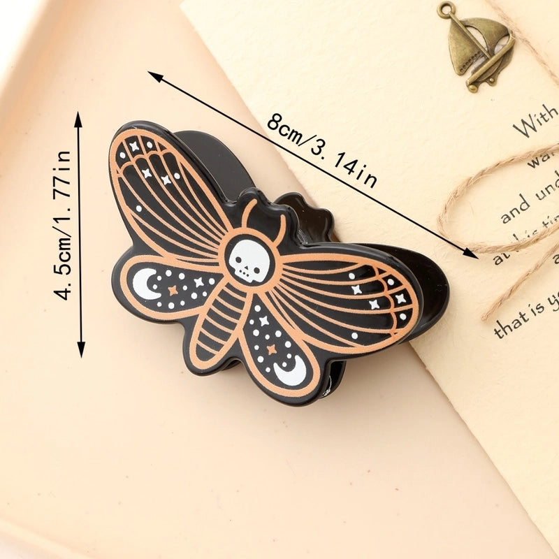 Halloween Cute Funny Women’s Pumpkin Spider Web Acetic Acid Sheets Stoving Varnish Hair Claws