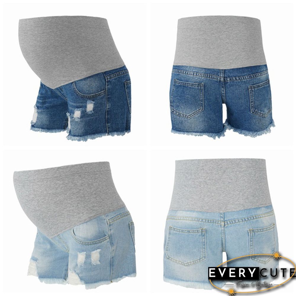 Pregnant women's Denim Shorts Summer Pregnant Casual Short For Women Pregnacy Shorts