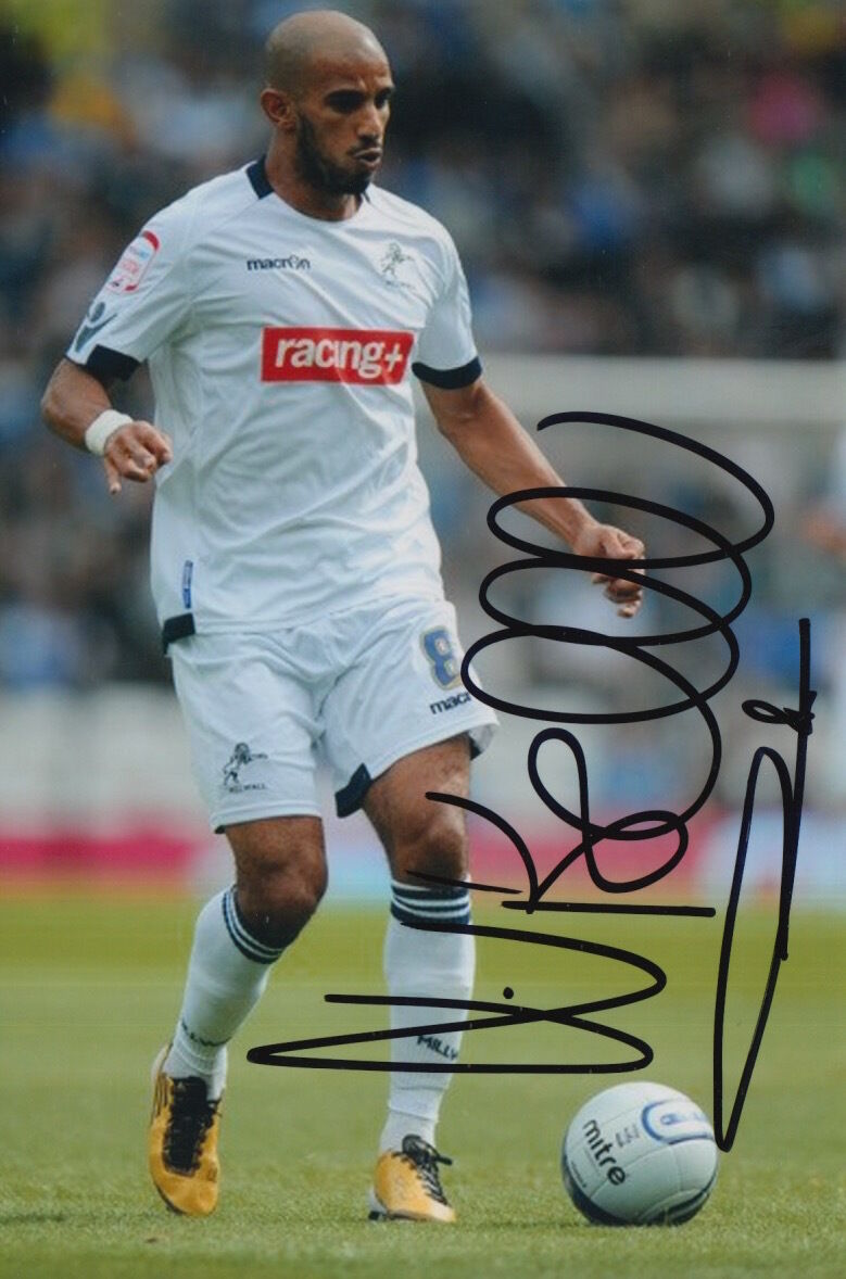 MILLWALL HAND SIGNED HAMEUR BOUAZZA 6X4 Photo Poster painting 1.