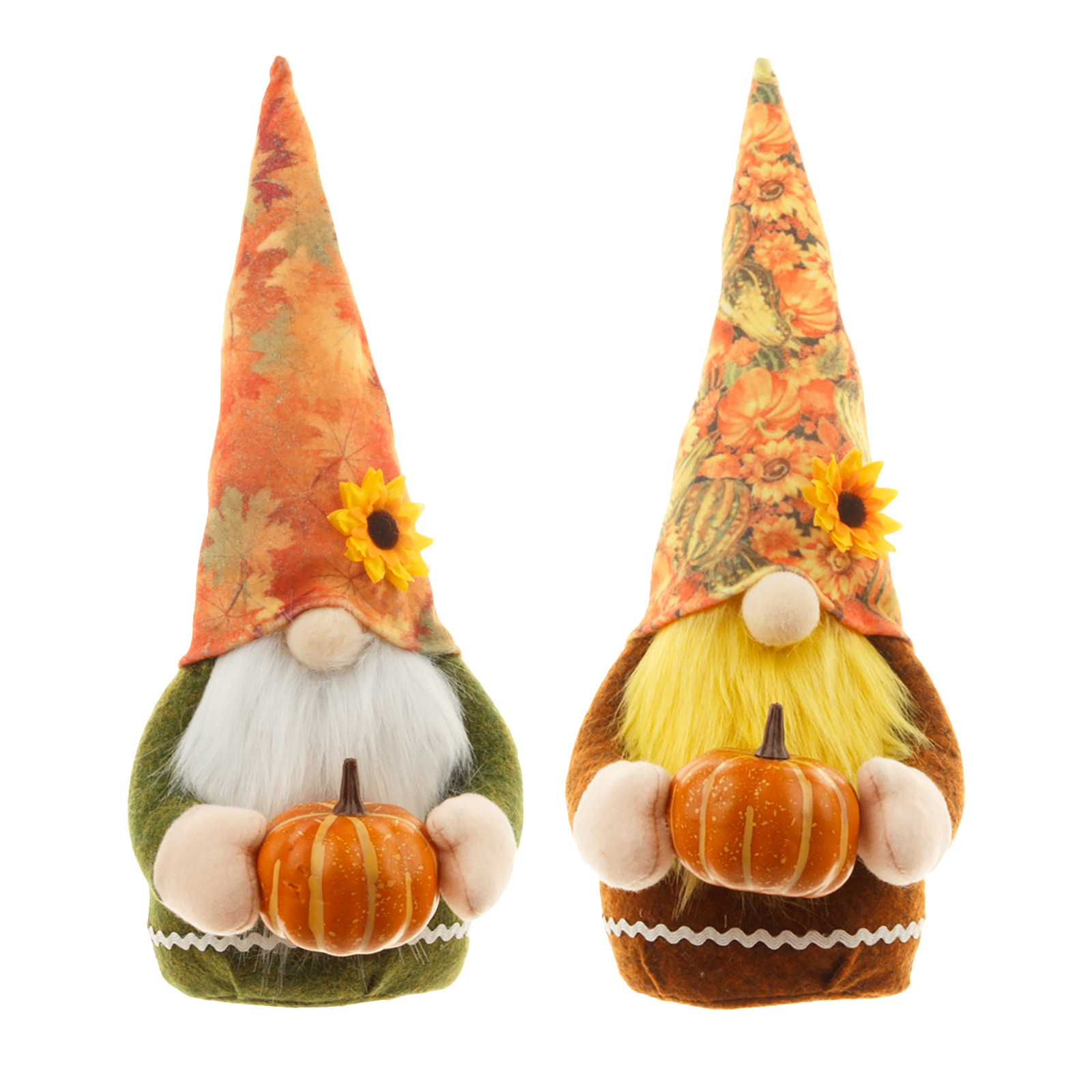 

Thanksgiving Sunflower Gnome Doll Fall Hold Pumpkins Plush Gnomes Doll, 501 Original