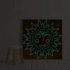 >SALE<5D Part Special Shaped Drill Luminous Diamond Painting Sun God Art (GT104)