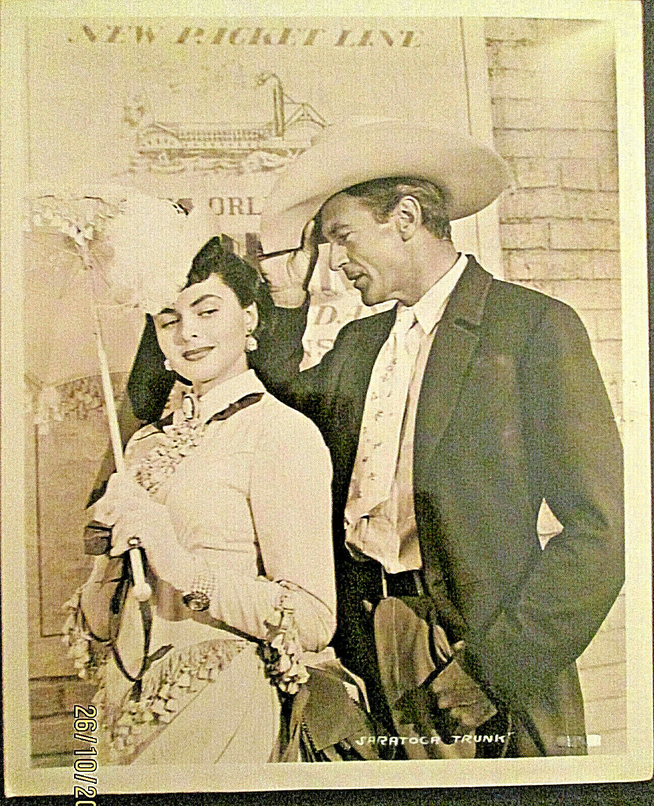 GARY COOPER,INGRID BERGMAN: (SARATOGA TRUNK) ORIG,1945 RARE PUBLICITY Photo Poster paintingS *