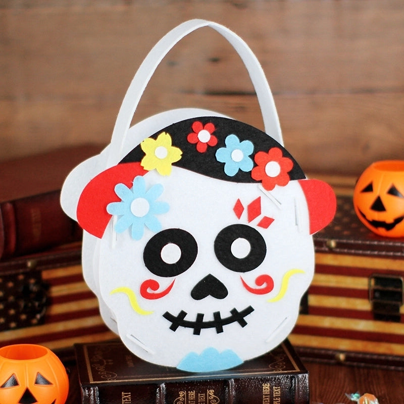 Halloween Children Unisex Nonwoven Pumpkin Cute Minimalist Round Open Handbag