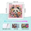 Panda quilling en papier - peinture diamant de forme sp&eacute;ciale - 30*30cm